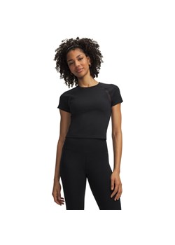 Damska koszulka treningowa Under Armour Motion Mesh SS - czarna ze sklepu Sportstylestory.com w kategorii Bluzki damskie - zdjęcie 188893203