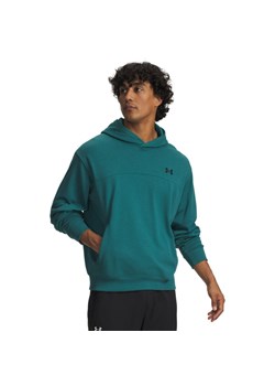 Męska bluza dresowa nierozpinana z kapturem Under Armour UA Rival Lightweight - zielona ze sklepu Sportstylestory.com w kategorii Bluzy męskie - zdjęcie 188893253
