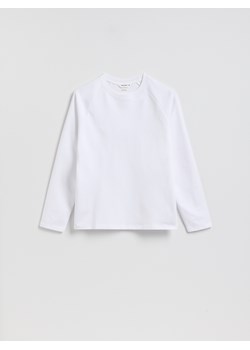 Reserved - Longsleeve super slim fit - biały ze sklepu Reserved w kategorii T-shirty męskie - zdjęcie 188893453