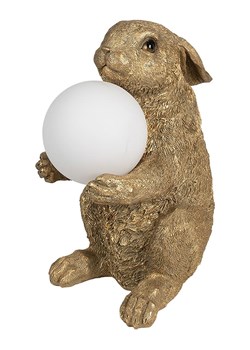 Clayre &amp; Eef Lampa stołowa w kolorze złotym - 19 x 35 x 27 cm ze sklepu Limango Polska w kategorii Oświetlenie - zdjęcie 188894170