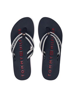 Japonki Tommy Hilfiger Th Webbing Summer Sandal FW0FW09193 Granatowy ze sklepu eobuwie.pl w kategorii Klapki damskie - zdjęcie 188894994
