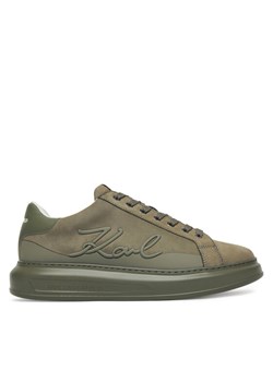 Sneakersy KARL LAGERFELD Kapri KL52542F Khaki ze sklepu eobuwie.pl w kategorii Buty sportowe męskie - zdjęcie 188895024