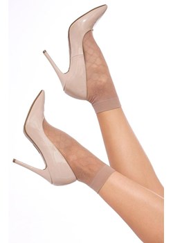 Skarpetki damskie tiulowe naturalne 12508 Checky 20 DEN, Kolor naturalny, Rozmiar uniwersalny, Knittex ze sklepu Primodo w kategorii Skarpetki damskie - zdjęcie 188895301