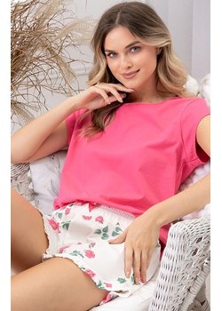 Krótka piżama damska 1724 Valencja, Kolor śmietankowo-różowy, Rozmiar S, Leveza ze sklepu Primodo w kategorii Piżamy damskie - zdjęcie 188895333