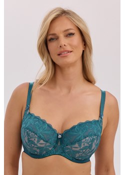 Gaia 1355 Cassandra biustonosz miękki z koronką zielony ze sklepu kontri.pl w kategorii Biustonosze - zdjęcie 188895632