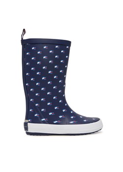 Kalosze Tommy Hilfiger Rain Boot T3XC-33922-1846 S Granatowy ze sklepu eobuwie.pl w kategorii Kalosze dziecięce - zdjęcie 188896363