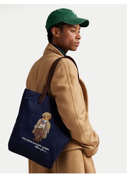 Torba Polo Ralph Lauren 405974589001 Granatowy ze sklepu eobuwie.pl w kategorii Torby Shopper bag - zdjęcie 188896380