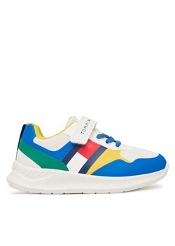 Sneakersy Tommy Hilfiger Flag Low Cut Lace-Up/Velcro T1X9-34369-1843 M Kolorowy ze sklepu eobuwie.pl w kategorii Buty sportowe dziecięce - zdjęcie 188896454