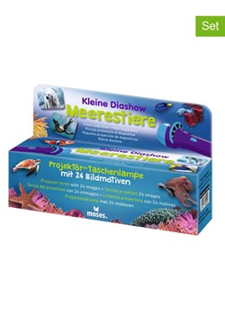 moses. Latarki projektorowe (2 szt.) "Sea animals" w kolorze niebieskim - 3+ ze sklepu Limango Polska w kategorii Oświetlenie - zdjęcie 188897441