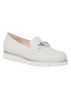 HASSIA Skórzane mokasyny "Pisa" w kolorze kremowym ze sklepu Limango Polska w kategorii Mokasyny damskie - zdjęcie 188897894