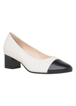 HASSIA Skórzane czółenka "Capri" w kolorze biało-czarnym ze sklepu Limango Polska w kategorii Czółenka - zdjęcie 188898041