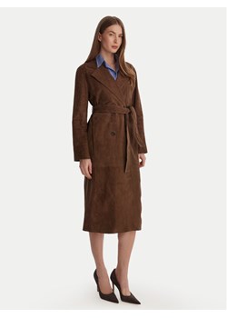 Marella Płaszcz przejściowy Oblare 2613441091 Brązowy Regular Fit ze sklepu MODIVO w kategorii Płaszcze damskie - zdjęcie 188900032