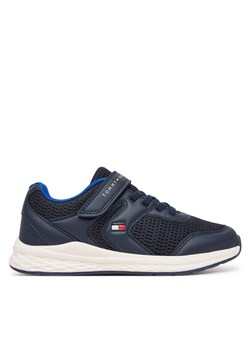 Tommy Hilfiger Sneakersy Low Cut Lace-Up T3X9-34378-1697 S Granatowy ze sklepu MODIVO w kategorii Buty sportowe dziecięce - zdjęcie 188900114