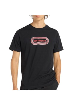 Koszulka męska New Balance MT61C48BBK - czarna ze sklepu streetstyle24.pl w kategorii T-shirty męskie - zdjęcie 188901460