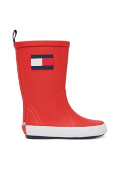 Kalosze Tommy Hilfiger Flag Rain Boot T3XC-33923-0047 S Czerwony ze sklepu eobuwie.pl w kategorii Kalosze dziecięce - zdjęcie 188902600