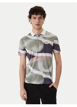 EA7 Emporio Armani Polo 7M001532 AF22175 F7077 Zielony Regular Fit ze sklepu MODIVO w kategorii T-shirty męskie - zdjęcie 188903690