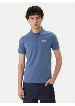 EA7 Emporio Armani Polo 8NPF14 PJVQZ UB064 Niebieski Regular Fit ze sklepu MODIVO w kategorii T-shirty męskie - zdjęcie 188903732