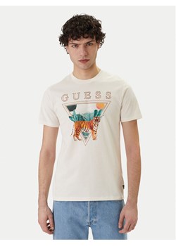 Guess T-Shirt M6GI33 K3310 Écru Regular Fit ze sklepu MODIVO w kategorii T-shirty męskie - zdjęcie 188903763