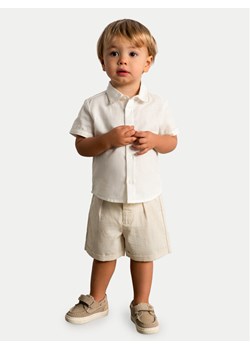 Mayoral Komplet koszula i szorty materiałowe 1225 Beżowy Regular Fit ze sklepu MODIVO w kategorii Komplety niemowlęce - zdjęcie 188903792