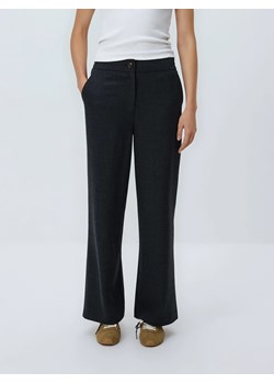 Reserved - Spodnie z szeroką nogawką - czarny ze sklepu Reserved w kategorii Spodnie damskie - zdjęcie 188906472