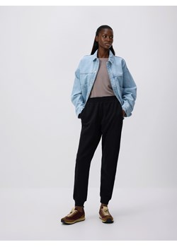Reserved - Spodnie dresowe ze ściągaczem - czarny ze sklepu Reserved w kategorii Spodnie damskie - zdjęcie 188906502
