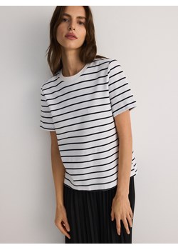 Reserved - T-shirt z bawełny merceryzowanej - wielobarwny ze sklepu Reserved w kategorii Bluzki damskie - zdjęcie 188906722