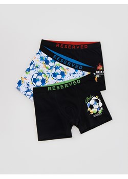 Reserved - Bawełniane bokserki 3 pack - czarny ze sklepu Reserved w kategorii Majtki dziecięce - zdjęcie 188906794
