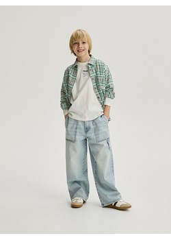 Reserved - Jeansy baggy - niebieski ze sklepu Reserved w kategorii Spodnie chłopięce - zdjęcie 188906832