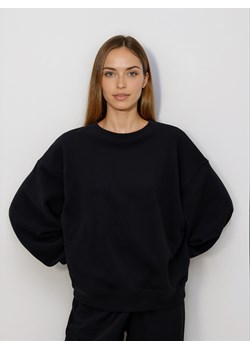 Reserved - Gładka bluza z bawełną - czarny ze sklepu Reserved w kategorii Bluzy damskie - zdjęcie 188907351