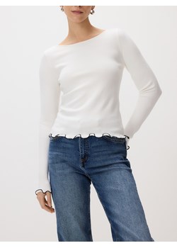 Reserved - Sweter z wiskozą - złamana biel ze sklepu Reserved w kategorii Swetry damskie - zdjęcie 188907380