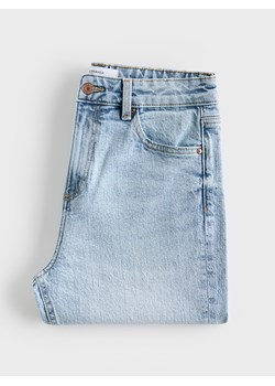 Reserved - Jeansy mom fit z krótszą nogawką - niebieski ze sklepu Reserved w kategorii Spodnie dziewczęce - zdjęcie 188907451