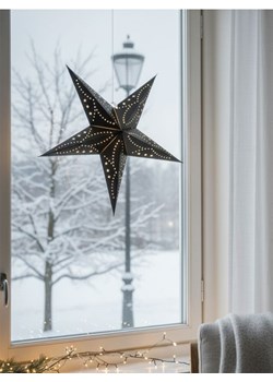 Sinsay - Lampka wisząca LED w kształcie gwiazdy - czarny ze sklepu Sinsay w kategorii Dekoracje bożonarodzeniowe - zdjęcie 188908790