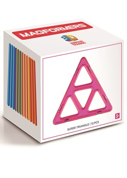 MAGFORMERS 12-częściowy zestaw magnetyczny "Super Triangle" - 3+ ze sklepu Limango Polska w kategorii Zabawki - zdjęcie 188909800