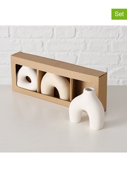 Boltze Wazony (3 szt.) w kolorze beżowym - wys. 10 cm ze sklepu Limango Polska w kategorii Wazony - zdjęcie 188909993