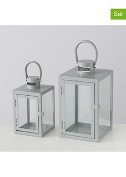 Boltze Lampiony (2 szt.) "Arana" w kolorze jasnoszarym ze sklepu Limango Polska w kategorii Świeczniki - zdjęcie 188910024