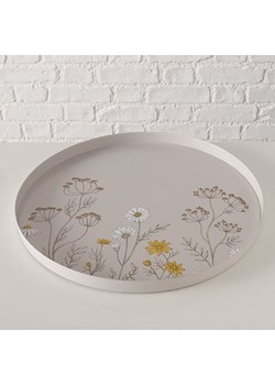 Boltze Taca "Meadow" w kolorze beżowo-żółtym - Ø 40 cm ze sklepu Limango Polska w kategorii Misy i tace dekoracyjne - zdjęcie 188910281