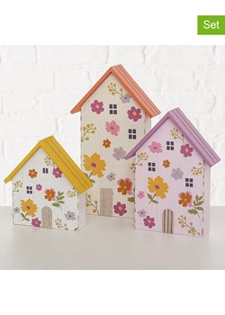 Boltze Dekoracje (3 szt.) "Antonia" w kolorze żółto-pomarańczowo-fioletowym ze sklepu Limango Polska w kategorii Dekoracje - zdjęcie 188910332