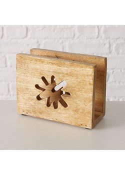 Boltze Serwetnik "Flowery" w kolorze jasnobrązowym - 13,5 x 10,5 cm ze sklepu Limango Polska w kategorii Akcesoria kuchenne - zdjęcie 188910434