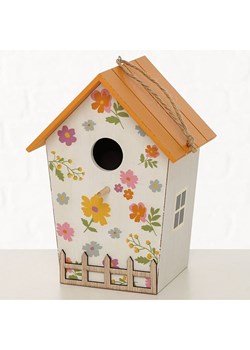 Boltze Domek w kolorze biało-pomarańczowo-jasnoróżowym dla ptaków - wys. 21 cm ze sklepu Limango Polska w kategorii Dekoracje i akcesoria ogrodowe - zdjęcie 188910473