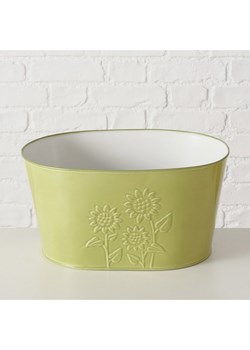 Boltze Osłonka ''Aurelie'' w kolorze zielonym na doniczkę - 25,5 x 18 cm ze sklepu Limango Polska w kategorii Doniczki i osłonki - zdjęcie 188910553