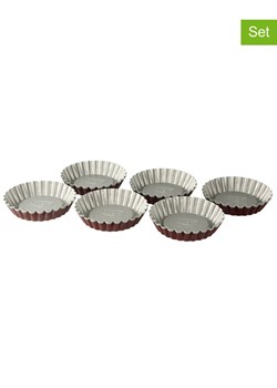 Dr. Oetker Foremki (12 szt.) "Classic" w kolorze szaro-czerwonym do tartaletek - Ø 10 cm ze sklepu Limango Polska w kategorii Akcesoria do pieczenia - zdjęcie 188911222
