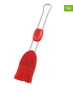 Dr. Oetker Pędzle cukiernicze (2 szt.) "Flexxible" w kolorze czerwonym - dł. 22 cm ze sklepu Limango Polska w kategorii Akcesoria kuchenne - zdjęcie 188911432
