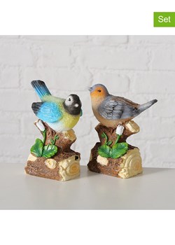 Boltze Figurki dekoracyjne (2 szt.) "Twisty" ze wzorem - 10 x 13 x 7 cm ze sklepu Limango Polska w kategorii Dekoracje - zdjęcie 188912601