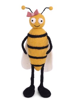 Gry &amp; Sif Figurka dekoracyjna "Girl Bee" w kolorze żółto-czarnym - dł. 27 cm ze sklepu Limango Polska w kategorii Dekoracje - zdjęcie 188912780