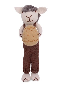 Gry &amp; Sif Figurka dekoracyjna "Sheep" w kolorze kremowo-brązowo-szarym - dł. 27 cm ze sklepu Limango Polska w kategorii Dekoracje - zdjęcie 188912790