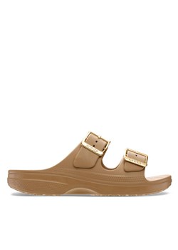 Crocs Klapki Saturday Sandal Metallic Buckle 213316 Brązowy ze sklepu MODIVO w kategorii Klapki damskie - zdjęcie 188913760