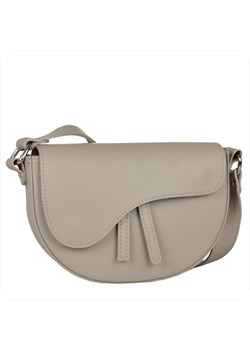 Borse in pelle torebka ze skóry naturalnej listonoszka beż zimny ze sklepu melon.pl w kategorii Listonoszki - zdjęcie 188914530