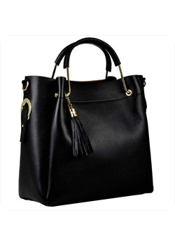 Vezze torebka shopper kuferek skóra naturalna czarna ze sklepu melon.pl w kategorii Torby Shopper bag - zdjęcie 188914730