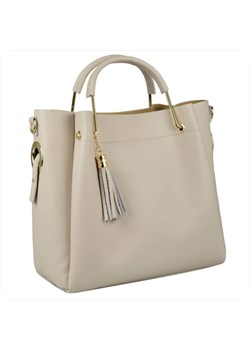 Vezze torebka shopper kuferek skóra naturalna jasny beż ze sklepu melon.pl w kategorii Torby Shopper bag - zdjęcie 188914761