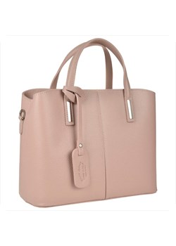 Torebka kuferek skóra naturalna kolor róż pudrowy ze sklepu melon.pl w kategorii Kuferki - zdjęcie 188914902